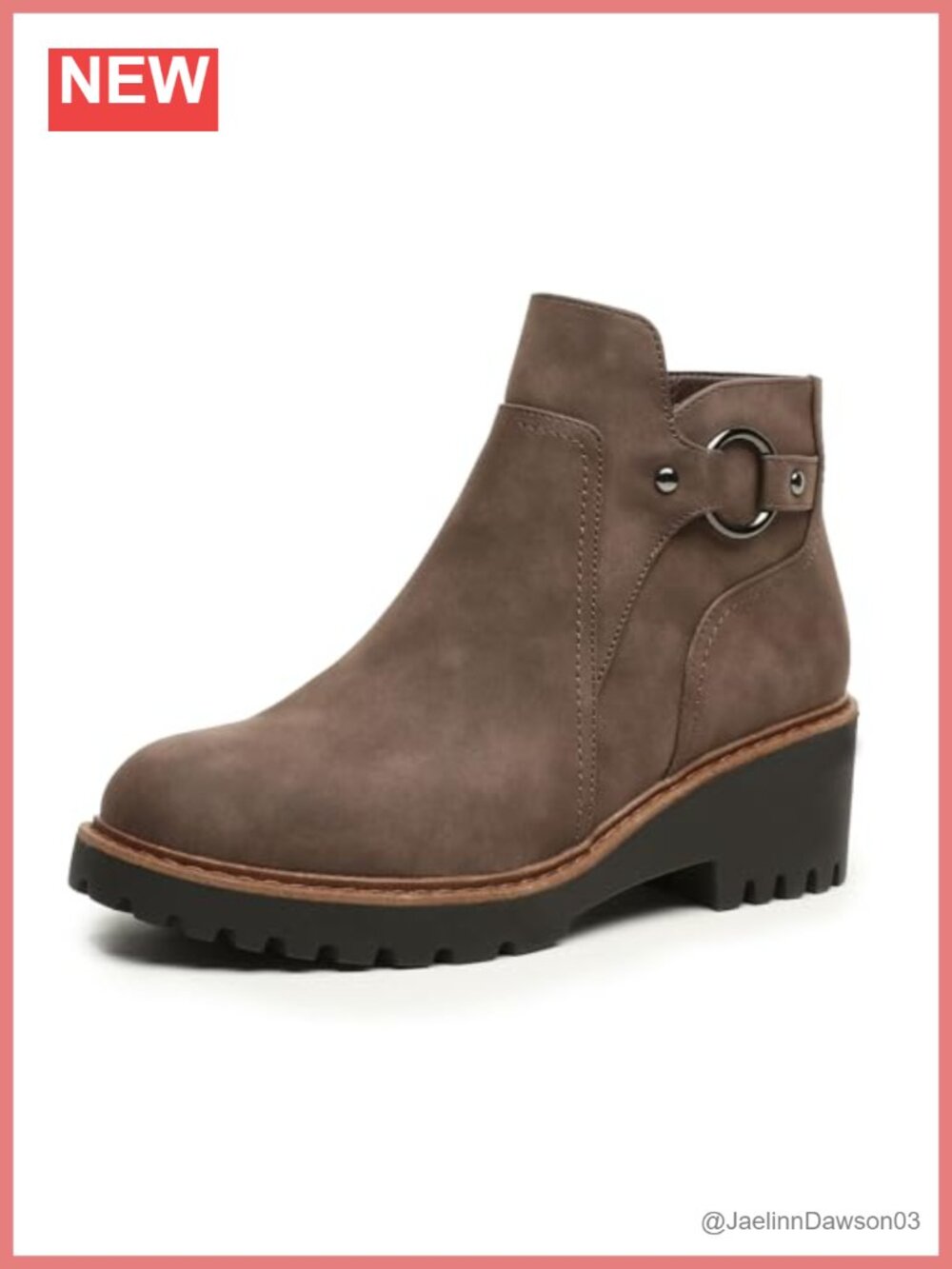 Women's Ankle Boots Chunky Low Heel Zip Short Booties Fall Dress Boots